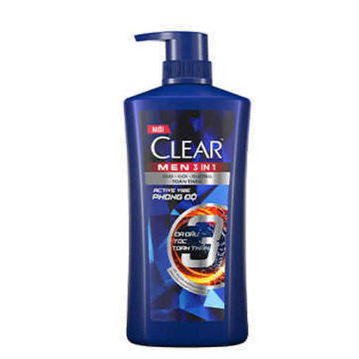 Picture of Dầu tắm gội Clear Men 3 trong 1 Active Vibe 630g
