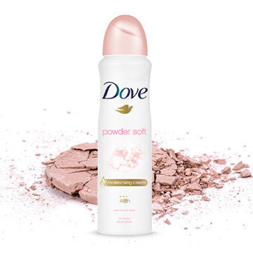 Ảnh của [HSD: 14/3/25] Xịt Khử Mùi Dove Powder Soft Dưỡng da sáng mịn hương Phấn thơm 150ml