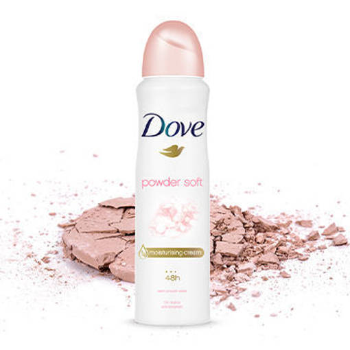 Picture of Xịt Khử Mùi Dove Powder Soft Dưỡng Da Sáng Mịn Hương Phấn thơm 150 ml