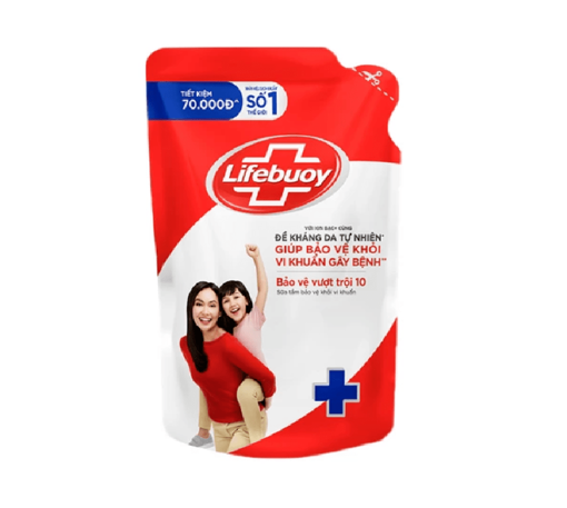 Ảnh của Sữa tắm sạch khuẩn Lifebuoy Bảo Vệ Vượt Trội 10 - Túi 850G