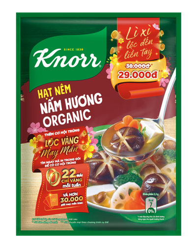 Picture of Hạt Nêm Knorr Nấm Hương Organic 380g phiên bản Tết