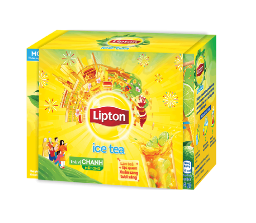 Picture of Trà Lipton Ice Tea vị chanh mật ong 14g x 16 gói phiên bản Tết