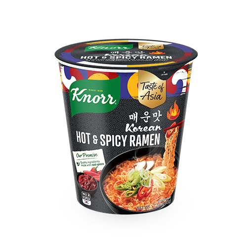 Ảnh của Combo 3 Mì ly Knorr Hot & Spicy vị cay nồng Hàn Quốc 65g