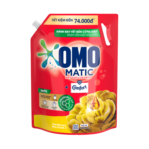 Picture of Nước giặt OMO Matic Comfort Tinh Dầu Thơm Cửa Trên Túi 3.6kg