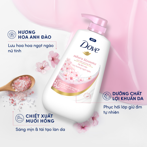 Ảnh của [Tặng khăn] Sữa tắm Dove hương Hoa ngọt ngào 500g