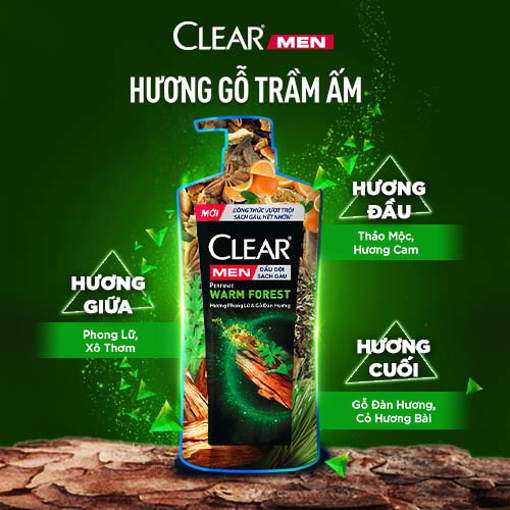 Picture of Dầu gội CLEAR MEN Perfume Warm Forest 600g