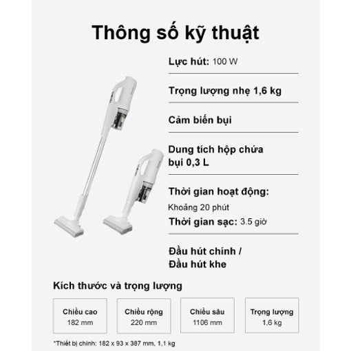 Ảnh của Máy hút bụi không dây Panasonic - MC-SB30JW049