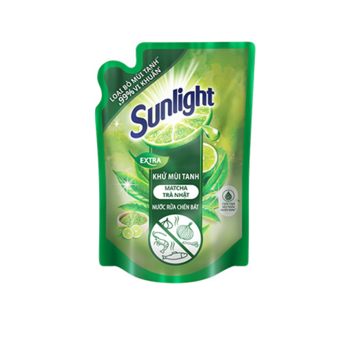 Picture of Nước rửa chén Sunlight Khử mùi tanh Matcha Trà Nhật túi 2.1kg