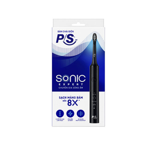 Ảnh của Bàn Chải Điện P/S Sonic Expert Sạch Mảng Bám 8X - Màu Đen