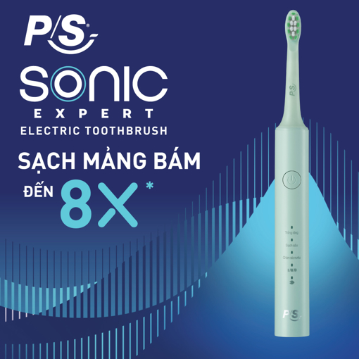 Ảnh của Bàn Chải Điện P/S Sonic Expert Sạch Mảng Bám 8X - Xanh Mint