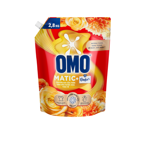 Ảnh của Nước giặt OMO Comfort Tinh dầu nước hoa Tinh tế Cửa trên 2.8kg