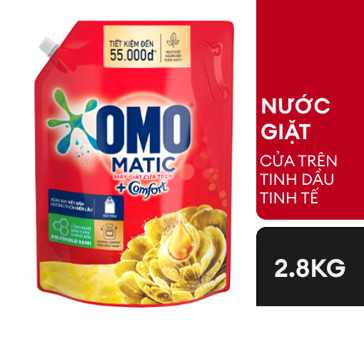 Ảnh của Nước giặt OMO Matic Comfort Tinh dầu thơm túi 2.8kg