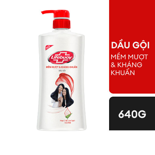 Ảnh của Dầu gội Lifebuoy Mềm Mượt và Kháng khuẩn 640g