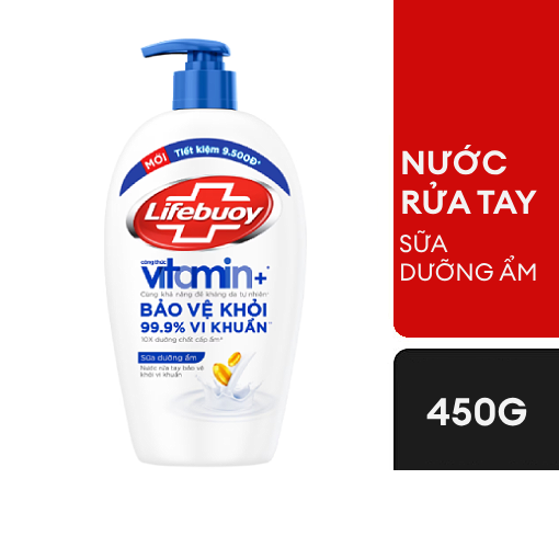 Ảnh của Nước rửa tay Lifebuoy Vitamin+ Sữa dưỡng ẩm 450g