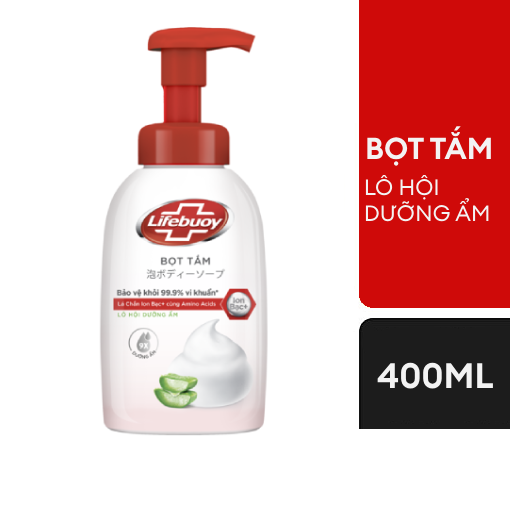 Ảnh của [HSD: 12/2/25] Bọt tắm Lifebuoy Lô hội Dưỡng ẩm 400ml