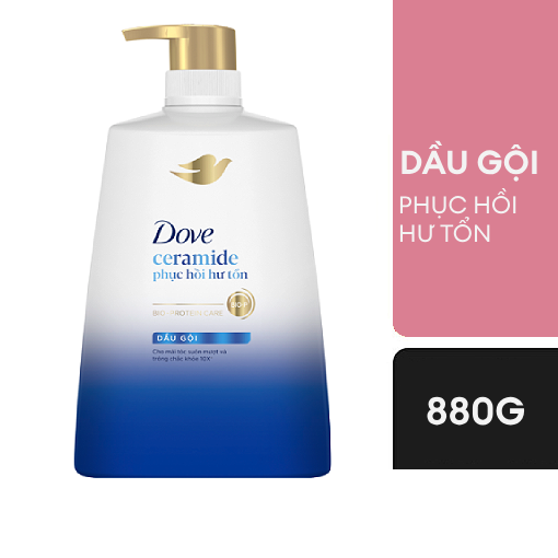 UShop. Dầu gội Dove Ceramide Phục hồi tóc hư tổn 880g