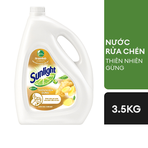 Ảnh của Nước rửa chén Sunlight Thiên nhiên Gừng 3.5kg