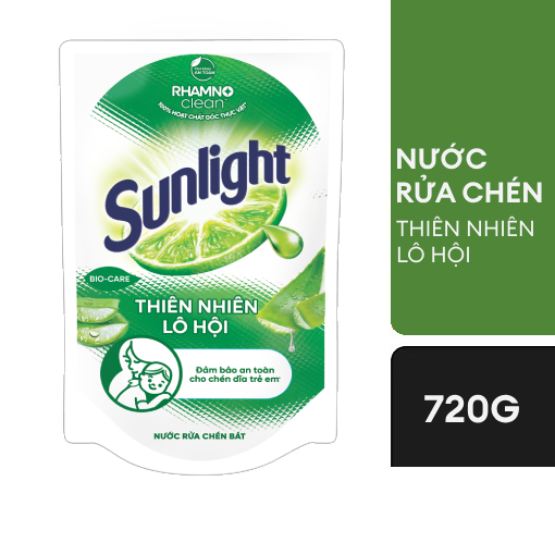 Ảnh của Nước rửa chén Sunlight Thiên nhiên Lô hội túi 720g