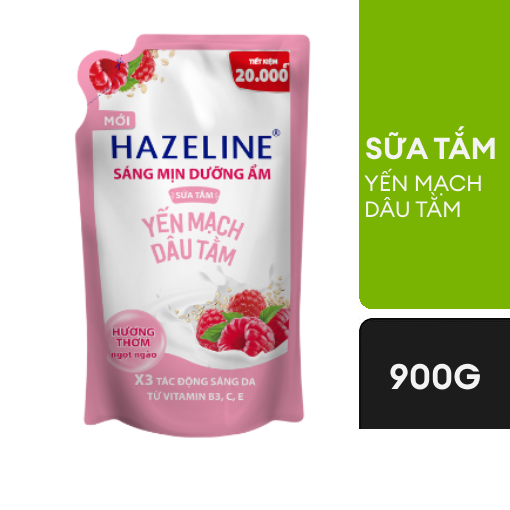 Ảnh của Sữa tắm Hazeline Yến mạch Dâu tằm túi 900g