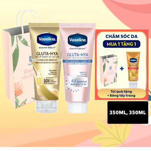 Ảnh của Combo 2 Sữa dưỡng thể Vaseline Gluta-Hya Bảo vệ và Dưỡng sáng da Ban ngày và Ban đêm