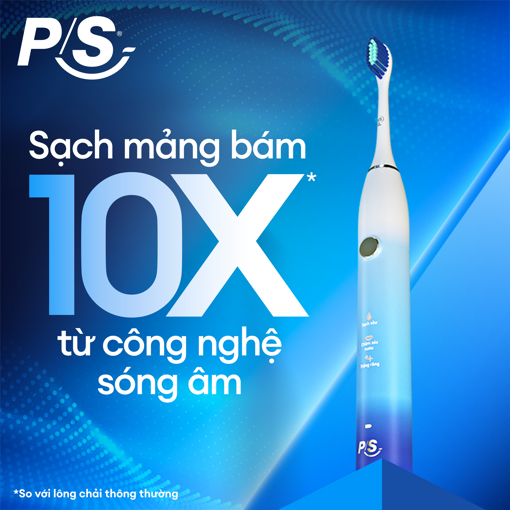 Ảnh của Bàn Chải Điện P/S S100 Pro Sạch Mảng Bám 10X - Xanh Ombre