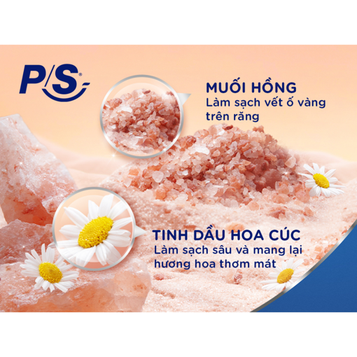 Ảnh của P/S Muối Hồng & Hoa Cúc Trắng Răng Lành Tính 230g