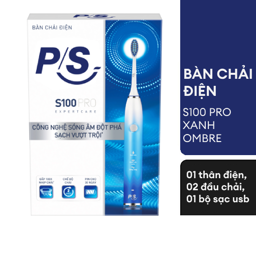 Ảnh của Bàn Chải Điện P/S S100 Pro Sạch Mảng Bám 10X - Xanh Ombre