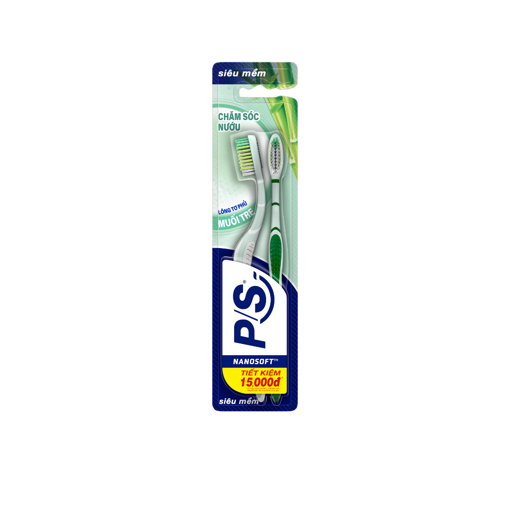 Ảnh của Bộ 2 Bàn chải đánh răng P/S Muối Tre Chăm Sóc Nướu