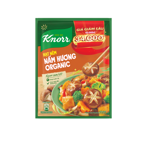 Ảnh của Hạt nêm Knorr Nấm Hương Organic 380g - Tết 2025 (Giảm giá sâu)