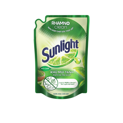 Ảnh của Nước rửa chén Sunlight Khử mùi tanh Matcha Trà Nhật 2kg