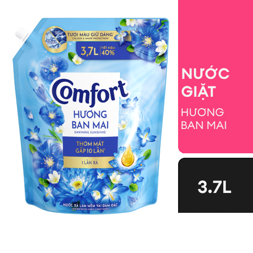 Ảnh của Nước xả vải Comfort Đậm đặc 1 lần xả hương Ban Mai 3.7l