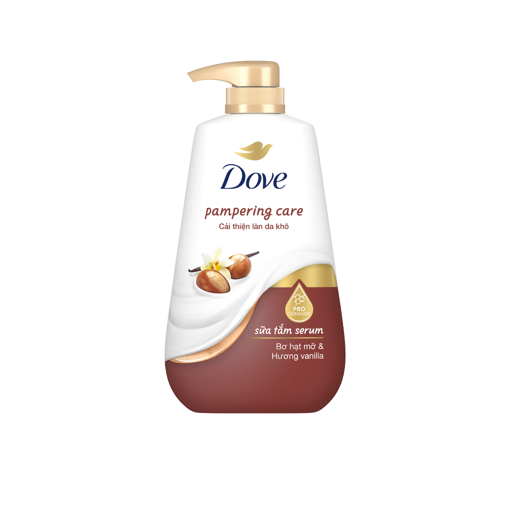 Ảnh của Sữa tắm Dove Bơ hạt mỡ & Vanilla Cải thiện da khô 500g