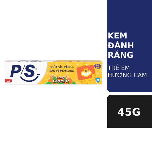 Ảnh của Kem đánh răng trẻ em P/S hương Cam 45g