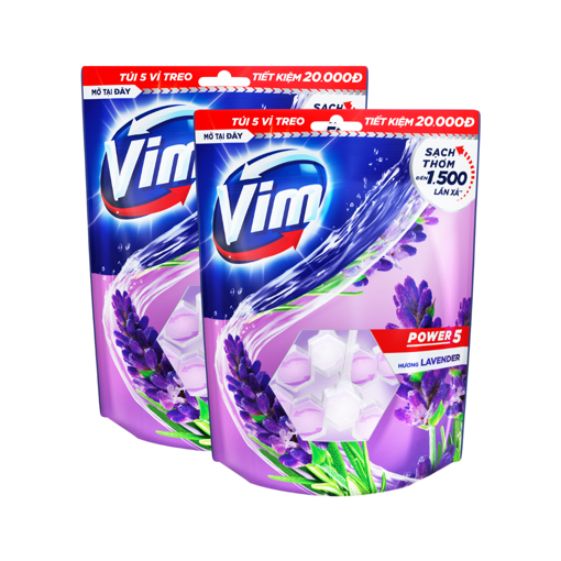 Ảnh của Combo 2 Túi 5 Viên Tẩy Bồn Cầu Vim Hương Oải Hương 55g