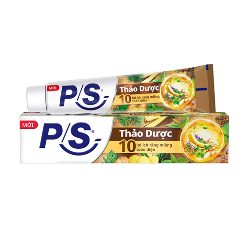 Ảnh của Kem đánh răng P/S Thảo Dược 100g, cho 10 lợi ích răng miệng toàn diện với 10 thảo dược quý và công nghệ hiện đại