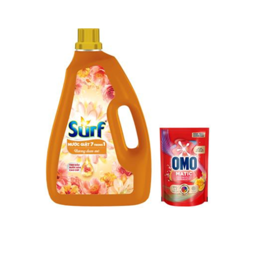 Ảnh của [Tặng OMO] Nước giặt Surf 7 trong 1 hương Đam mê can 3.6kg