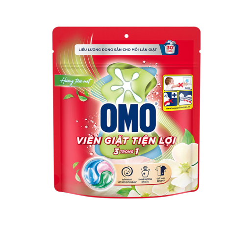 Ảnh của Viên giặt OMO 3trong1 hương Tươi Mát 315g