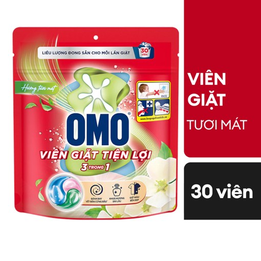 Ảnh của Viên giặt OMO 3trong1 hương Tươi Mát 315g