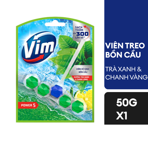 Picture of Viên treo bồn cầu Vim hương Trà Xanh & Chanh 50g