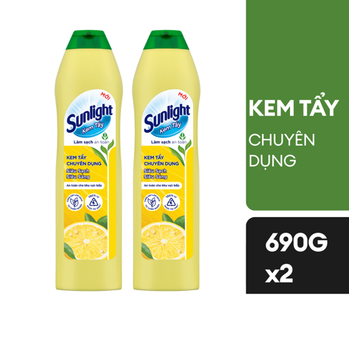 Ảnh của Combo 2 Kem tẩy chuyên dụng Sunlight 690g