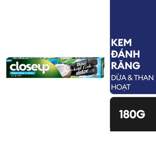 Ảnh của Closeup Detox Trắng Răng Than Hoạt Tính 180g