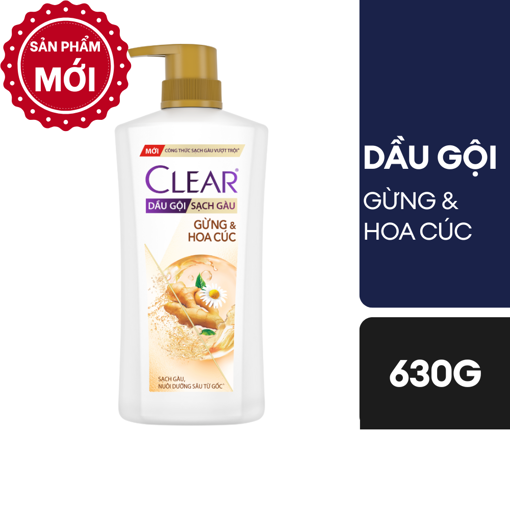 Picture of Dầu gội Clear Thảo dược Gừng và Hoa cúc 630g