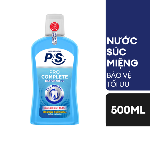 Ảnh của Nước súc miệng P/S Pro Complete Kháng Khuẩn 99% 500ml