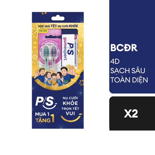 Ảnh của Bộ 2 P/S 4D Sạch Sâu (Tặng 1 KDR CS Nướu Trắng Răng 30g)