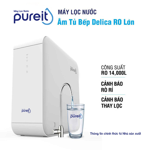 Ảnh của MÁY LỌC NƯỚC PUREIT DELICA ÂM TỦ BẾP CÔNG SUẤT LÕI RO 14,000L