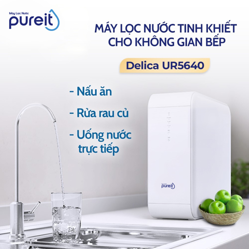 Ảnh của MÁY LỌC NƯỚC PUREIT DELICA ÂM TỦ BẾP CÔNG SUẤT LÕI RO 14,000L