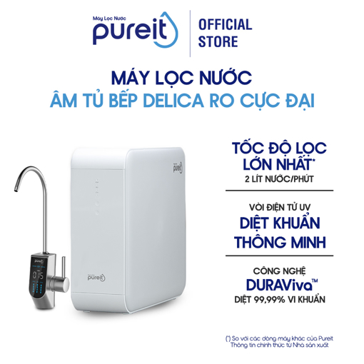 Ảnh của MÁY LỌC NƯỚC PUREIT DELICA ÂM TỦ BẾP CÔNG SUẤT LÕI RO CỰC ĐẠI (UR5840)