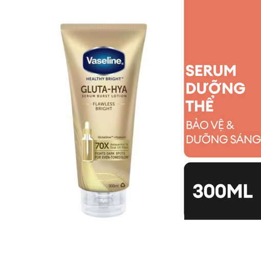 Ảnh của Serum dưỡng thể Vaseline Gluta-Hya Bảo vệ và Dưỡng sáng da 300ml