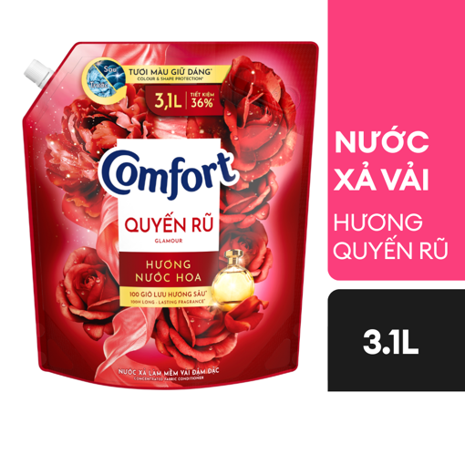 Ảnh của Nước xả vải Comfort Hương nước hoa Thiên nhiên Quyến Rũ 3.1l