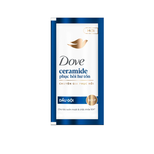 Ảnh của Thùng 84 dây 10 gói Dầu gội Dove Ceramide Phục hồi hư tổn 6g